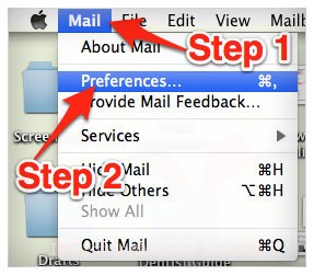 How to set up email whitelisting preferences in Mac OS X.