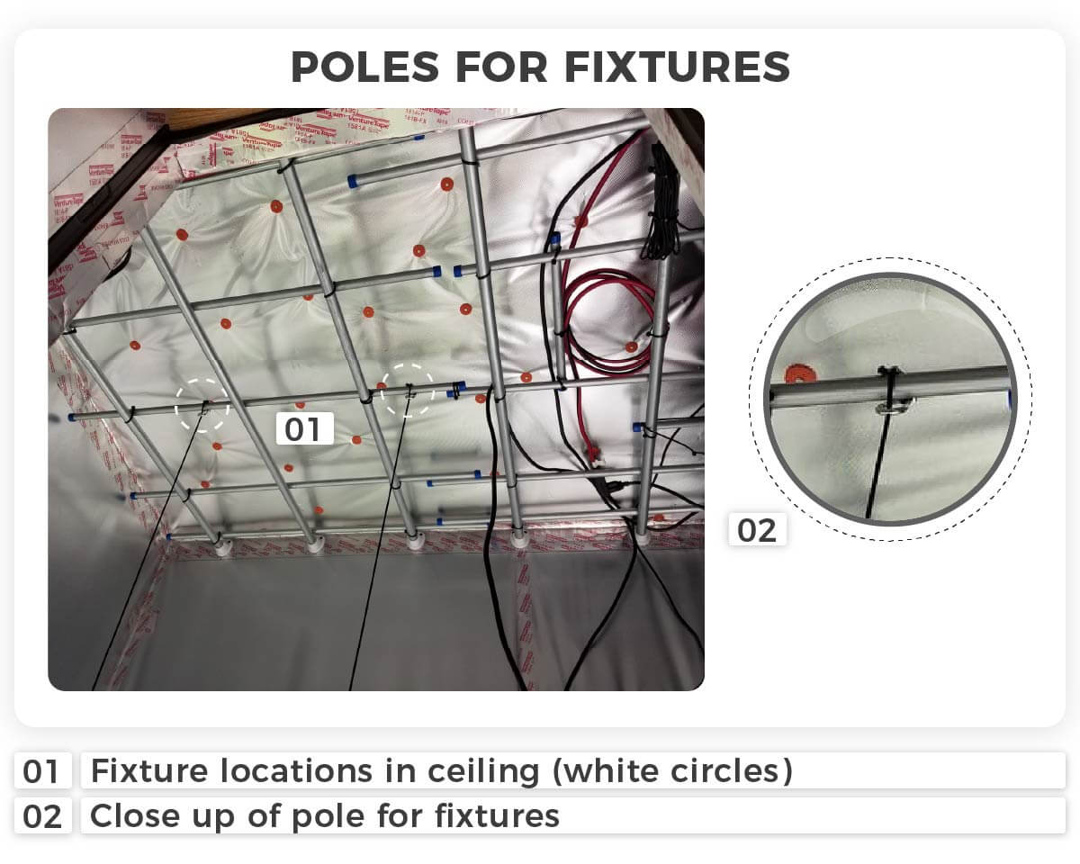 Poles for fixtures