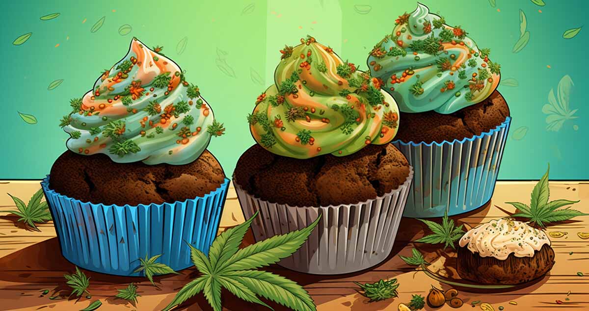 Recipe for the best cannabis banana muffins